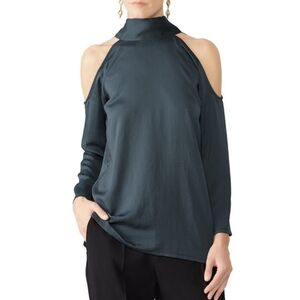 Slate and Willow Slate Cold Shoulder Blouse Size S